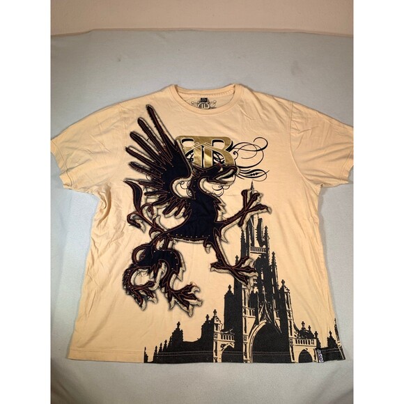 RB dragon cross y2k graphic t shirt XL